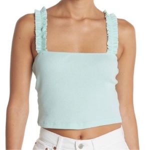 Abound Turquoise ruffle crop top from Nordstrom NWOT - never worn